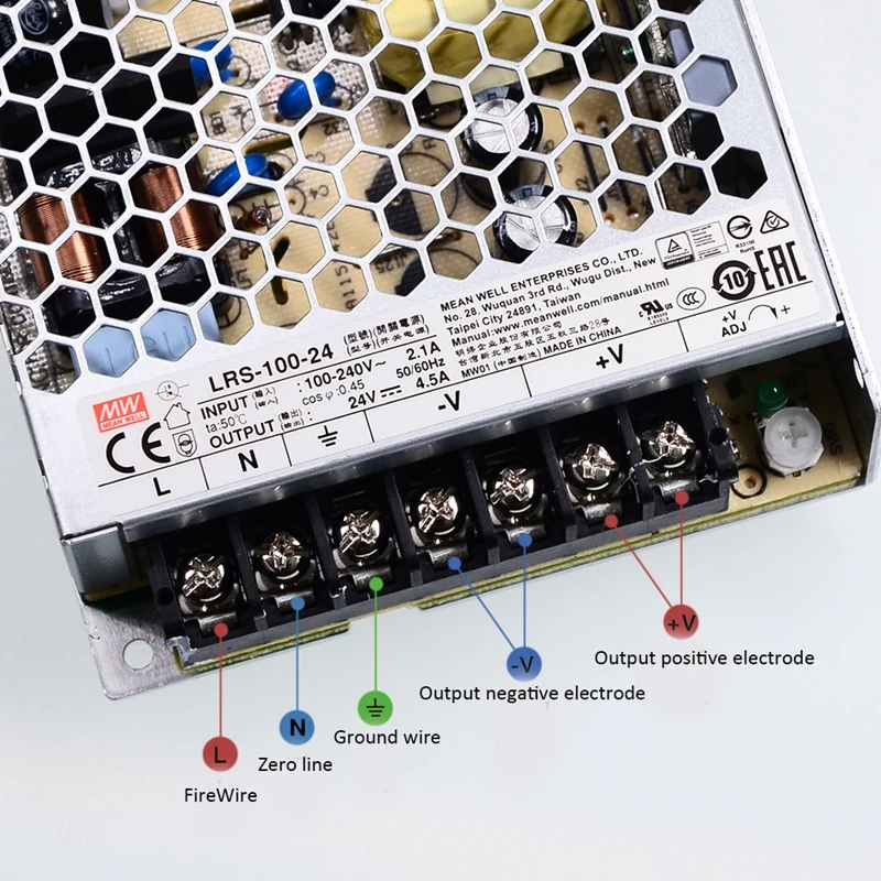 MEAN WELL LRS импульсный источник питания AC DC SMPS 220V 5V 12V 24V 36V 48V блок трансформатор