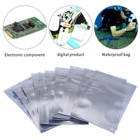 10 pcs antistatic aluminum storage bag ziplock bags resealable anti static pouch for electronic accessories package bags diy kit