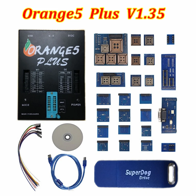 Новейшее OEM Orange5 plus программирующее устройство с полным набором аппаратных средств+ Улучшенная функция программного обеспечения оранжевый 5 плюс v1.35 DHL - Цвет: orange5 plus