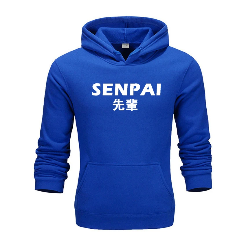 2020 модная Японская уличная одежда толстовка с капюшоном SENPAI несколько цветов