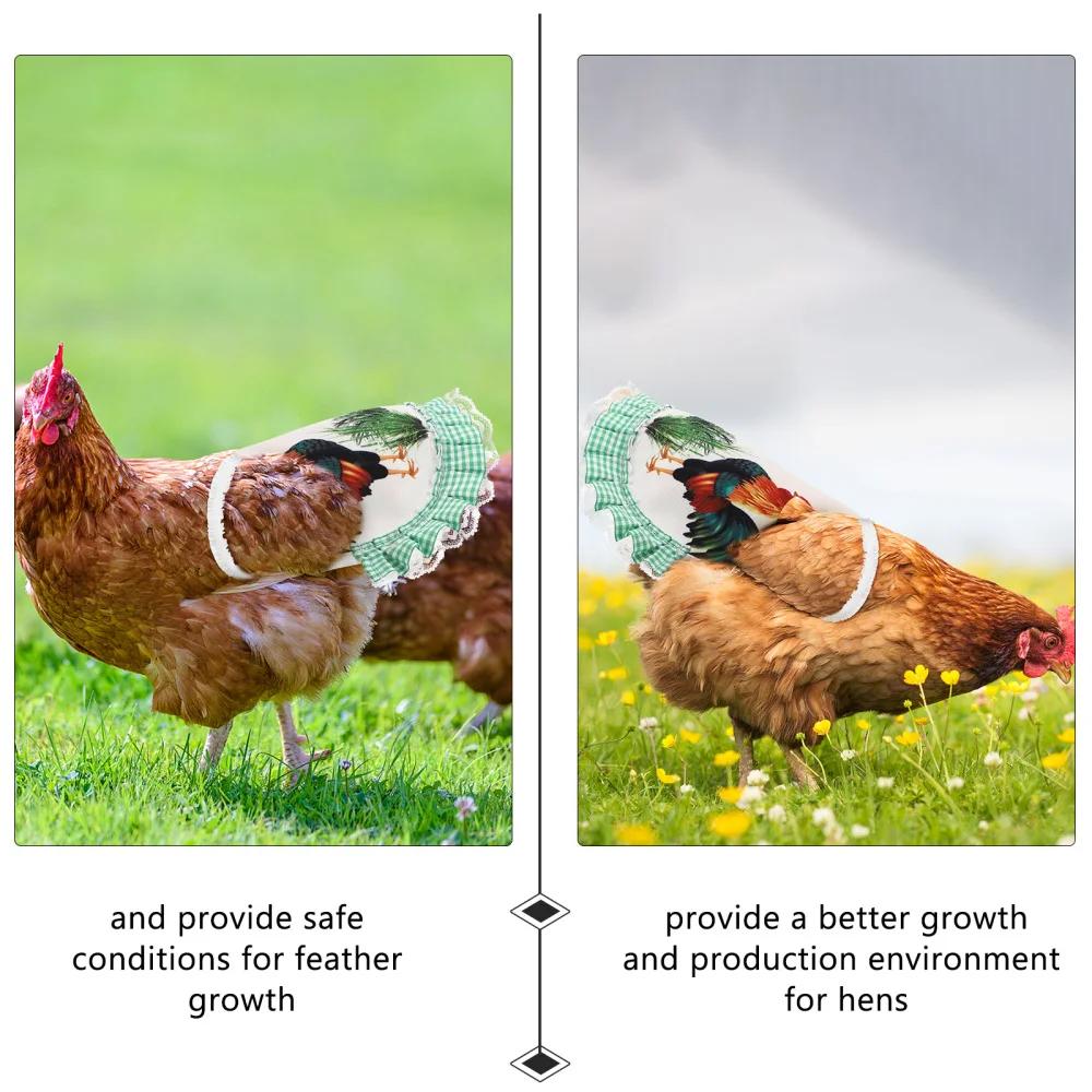 

Chicken Saddle Hens Protector Clothes Apron Poultry Saver Care Accessory