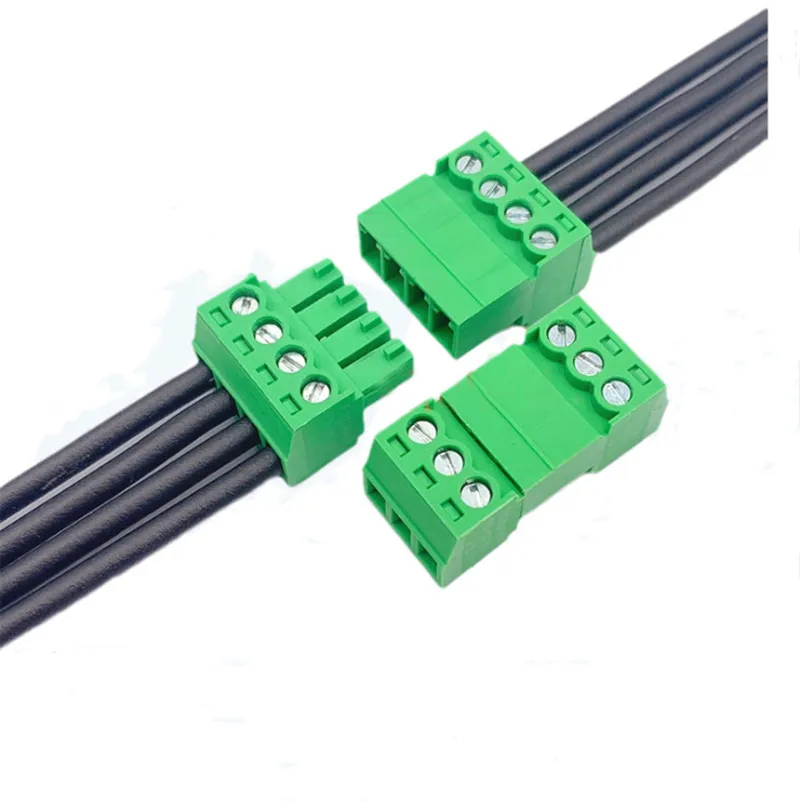 

10sets Aerial butt welding type 15EDGRK-3.81mm plug-in type 2edg type green terminal block 2EDGRK for Connector row