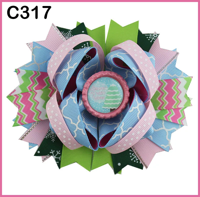 Бесплатная доставка E group24 шт рождественские банты для волос карамельный