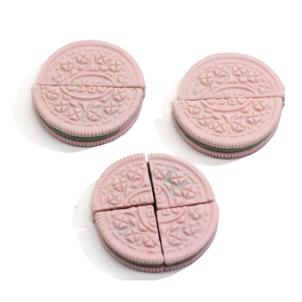 

100/50pc Cute Mixed Simulated Mini Biscuit Flat back Cookie Resin Cabochons Scrapbooking DIY Jewelry Craft Decoration Accessorie