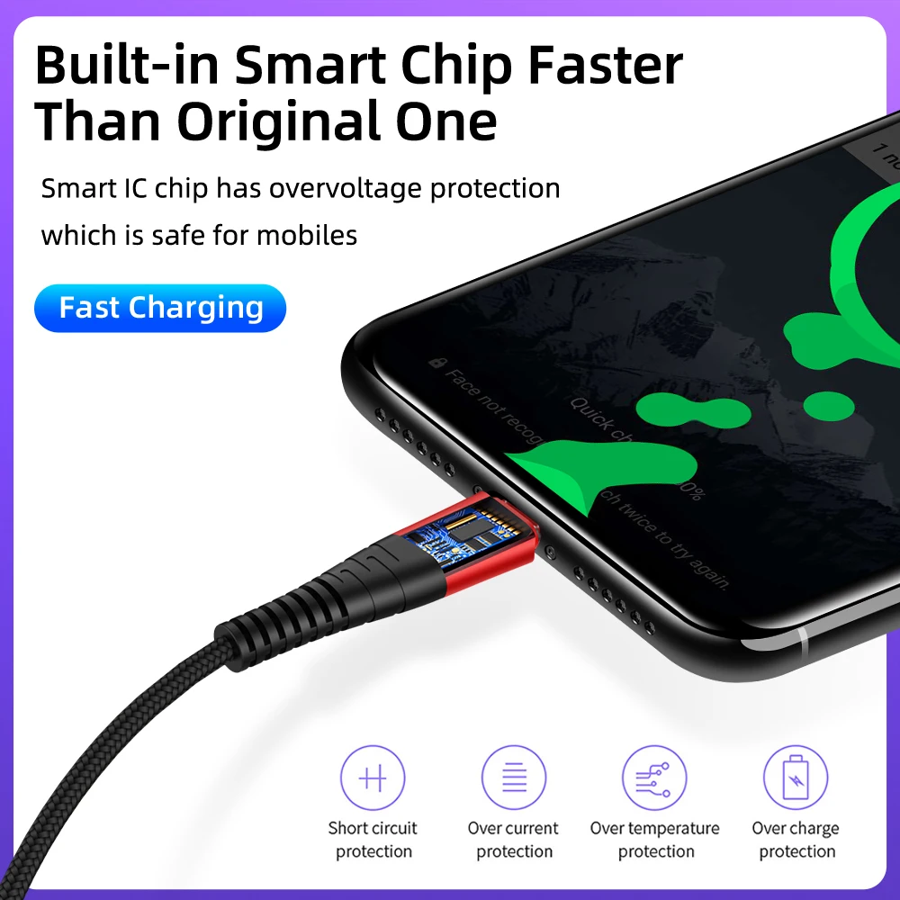 Кабель USB 2.4A Тип C Android зарядное устройство micro usb кабель для samsung huawei Xiaomi LG кабели