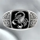 Кольцо Modyle мужское в готическом стиле, ретро, с узором скорпиона, ювелирное изделие