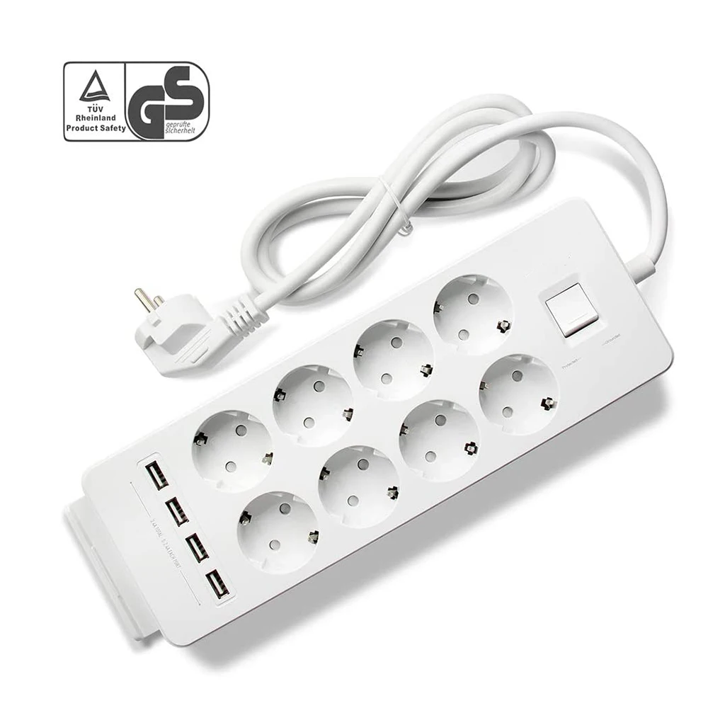 Несколько Мощность полосы ЕС розетка 4/6/8 способ электрические розетки USB зарядка