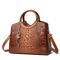 crocodile pattern ladies handbag new retro shoulder bag high quality messenger bag bags for women 2021 new luxury handbags