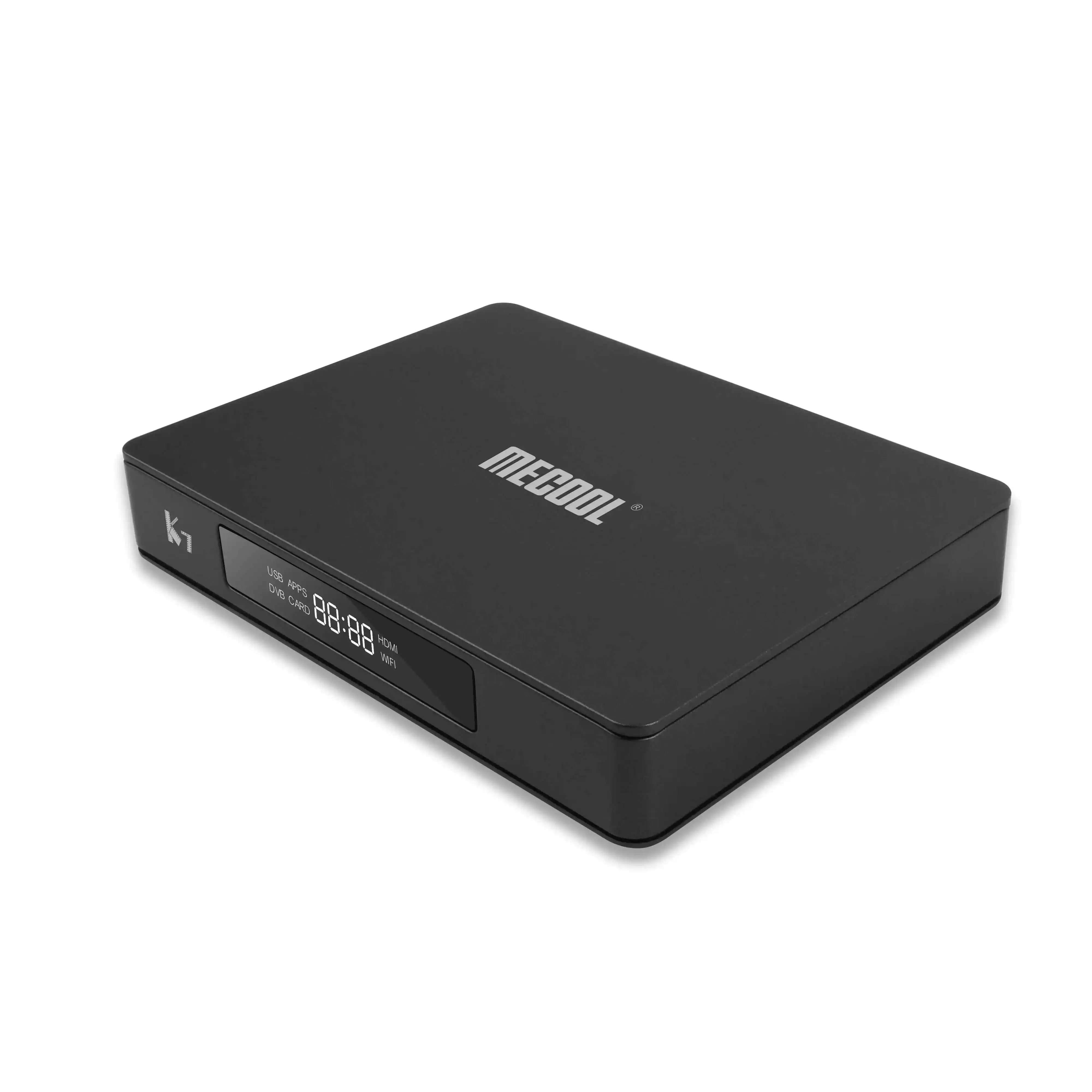 Mecool K7 DVB S2/S T2/T C ТВ приставка 4G RAM 64G ROM Android 9 0 Amlogic S905X2 четырехъядерный 2 4G/5G WIFI BT HDMI RJ45