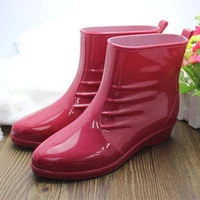 women rain boots waterproof anti slip shoes females outdoor garden kitchen lady smart shoes girls car washing rubber galoshoes