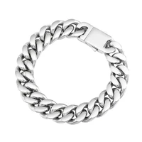 retro fashionl bangles stainless steel jewelry ornamental charm minimalist chain spliced cuban bracelets