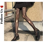 Сексуальные колготки, обтягивающие женские черные Модные дышащие Утягивающие колготки для тела, соблазнительные сексуальные женские колготки в стиле Харадзюку