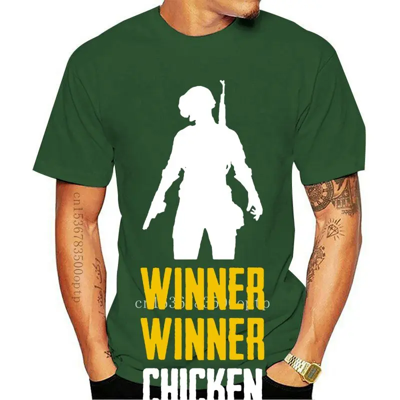 

Дизайнерская белая детская футболка для игры в pubg с изображением героев мультфильма «победитель в сражениях»