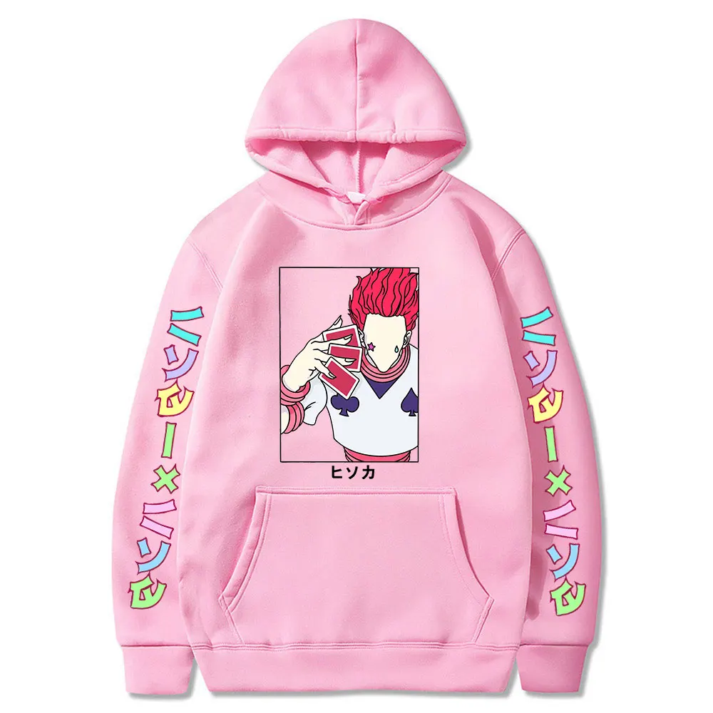 

Hunter X Hunter Men Women Fashion Kawaii Hoodie Hisoka Sweatshirt Kurapika GON FREECSS Hoodies Pullover Unisex Oversize Hoodie