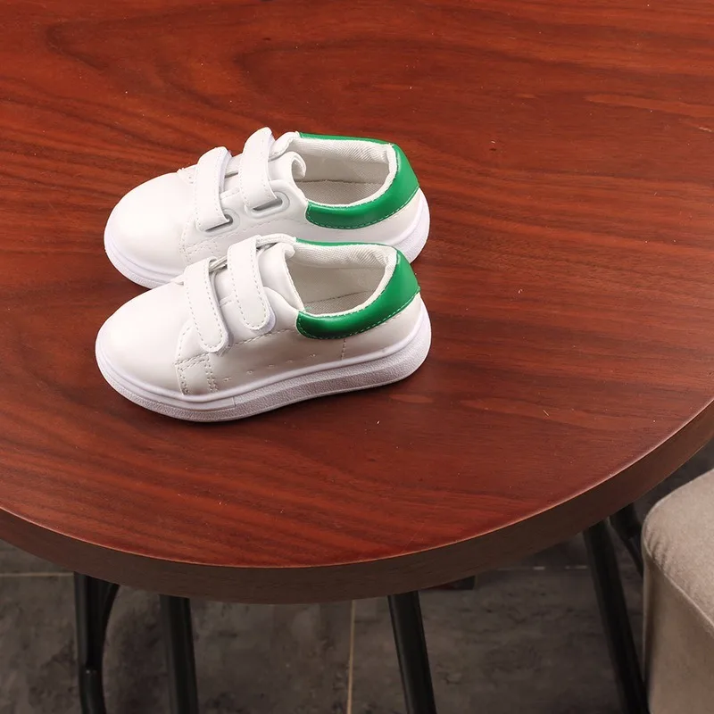 School Student White Kids Shoes for Girl Baby Boy Flat Causal Running Toddler Classic Children Sneakers Boys C12191 | Детская одежда и