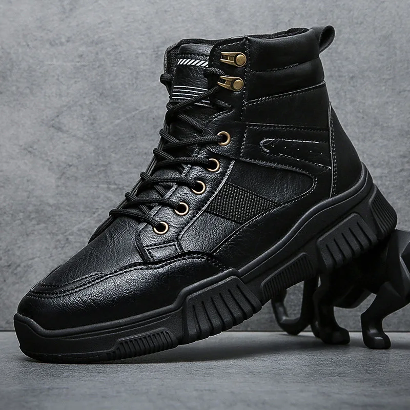 

Men Boots 2021 Autumn New Fashion Man Shoes Outdoor Comfy Classic Ankle Boots Durable Outsole Men Casual Boots