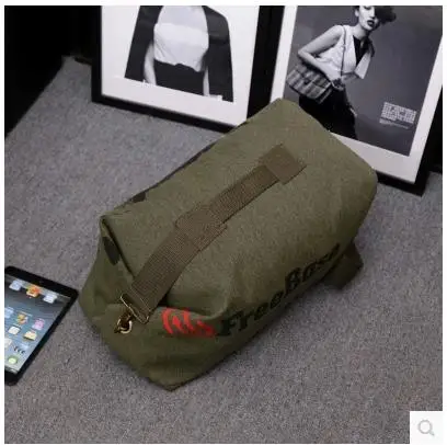 

Free Soldier Outdoor Mountaineering Bag Canvas Traveling Bag Large Capacity Sports Backpack Men's and Women's Bucket Bag