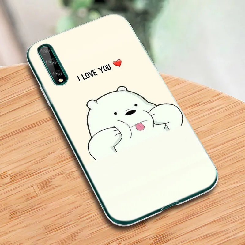 hot funny cartoon bear soft silicone phone case for huawei y5 lite 2018 y6 y7a y9a prime 2018 y9 2019 y9s y5p y6p y7p y8p cover free global shipping