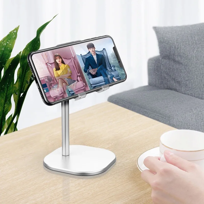 Складной телескопический подъемный держатель-подставка для телефона и планшета