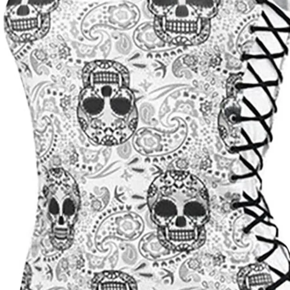 Женская майка без рукавов белая повседневная с черепом Прямая поставка 2019|Майки|