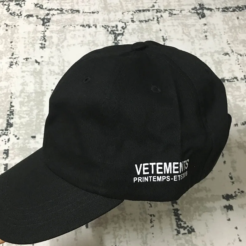 Vetements New Baseball Caps Embroidery Vetement Hats Adjustalbe