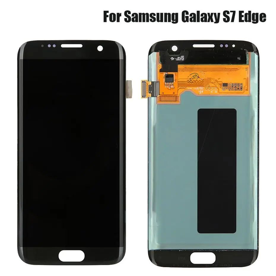 Супер AMOLED ЖК дисплей для SAMSUNG Galaxy S7 edge G935 G935F Замена Сенсорный экран дигитайзер дисплей без рамки