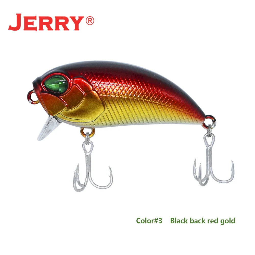 red gold Jerry 1 шт. 5 см 8 г сверхлегкие рыболовные приманки жесткая приманка погремушка кренкбейт воблер кренк приманка Магнитная масса форель бас щука приманки - Цвет: red gold