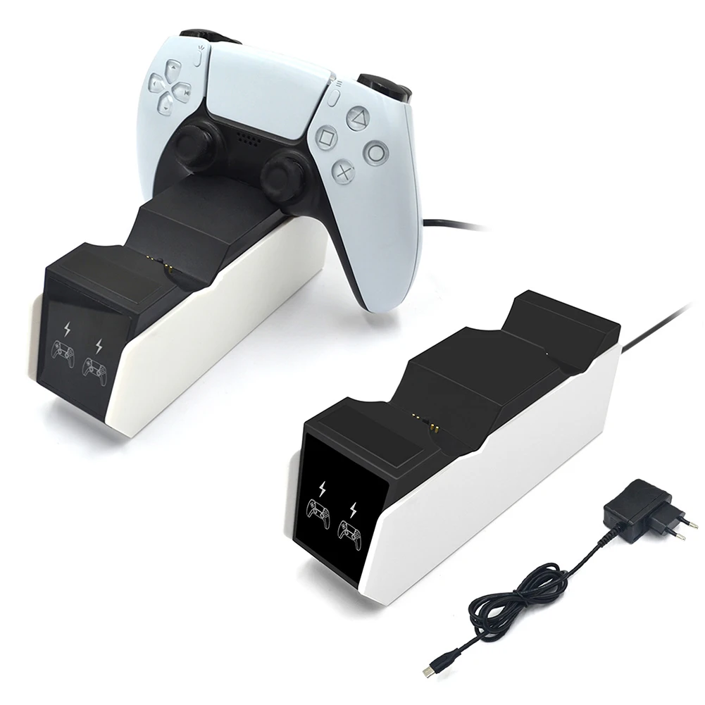 

Controller Dual Charger Cradle for Sony Playstation 5 PS5 Gamepad Power Station Electronic Machine Accessories
