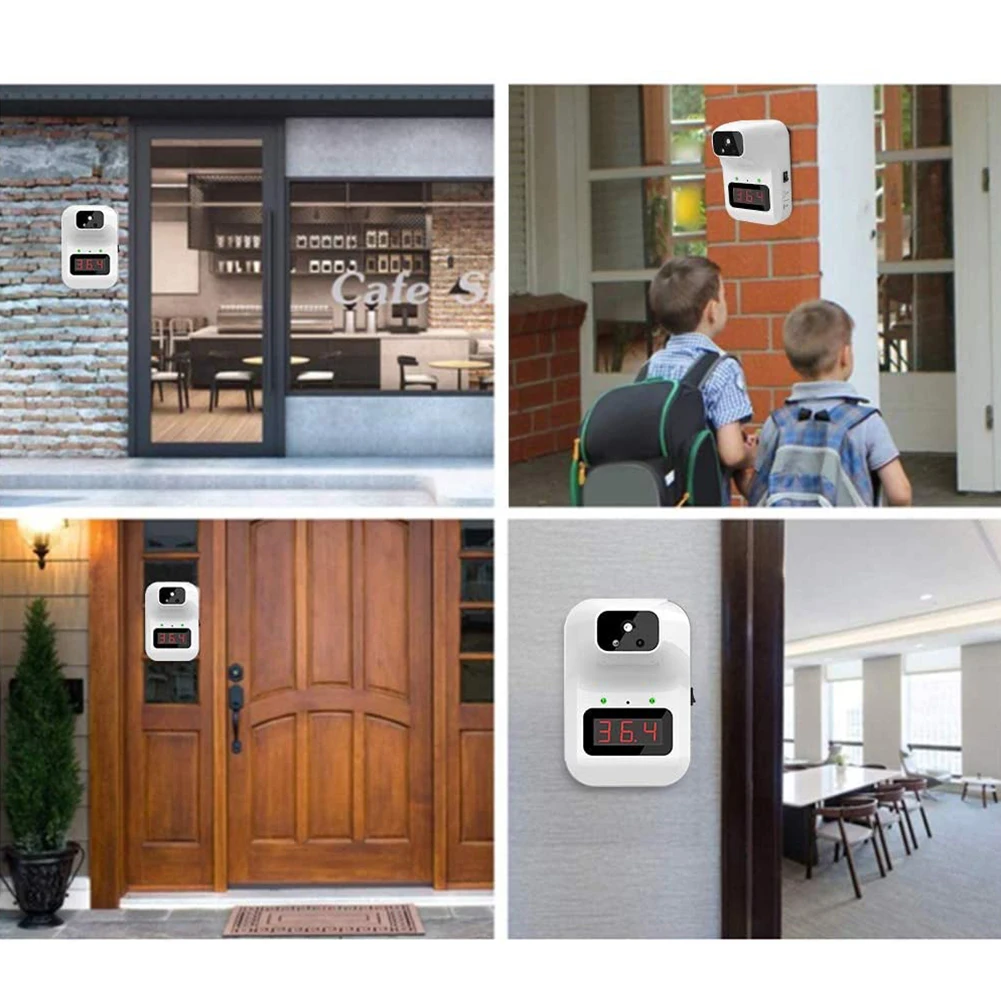 

New Wall Mounted Non-contact Thermometer with Fever Alarm Infrared Digital Thermometer