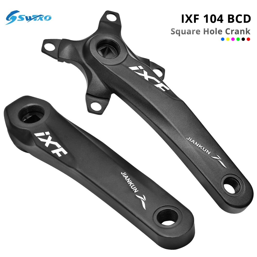 IXF Crankset 104BCD рукоятка MTB 170 мм алюминиевый сплав квадратный конус детали для