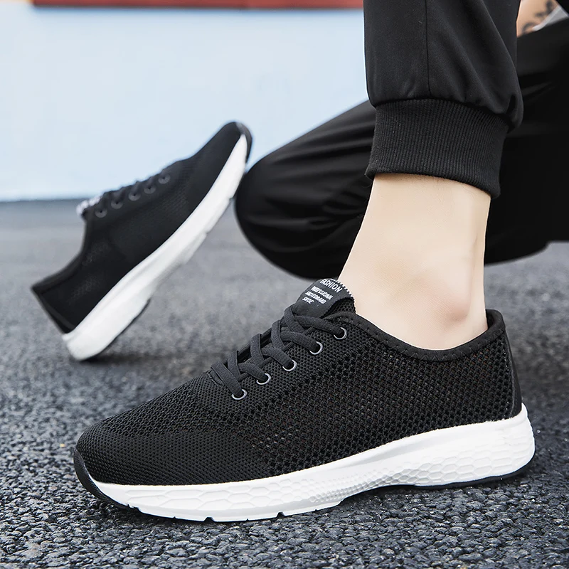 Men Running Shoes Casual Sneakers Breathable Light Male Sport Shoes Comfortable Mesh Lace-up Walking Shoes Zapatillas Hombre men sneakers outdoor sport shoes mesh shoes light breathable running shoes for men walking shoes zapatillas hombre