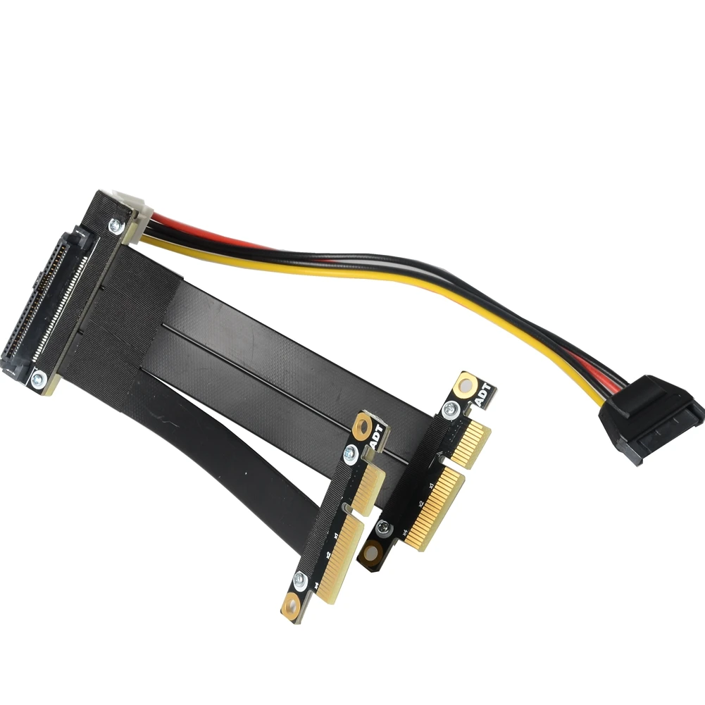 pci-e 3.0 SFF-8639 duplo-porto nvme pcie cabo de extensão
