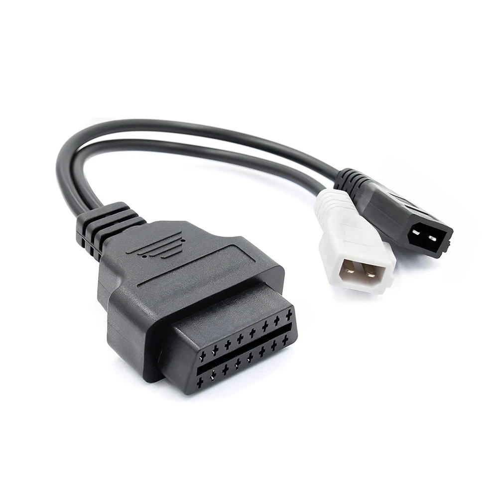 Для Audi 2x2 16 Pin OBD2 кабель Адаптер VAG для 2Pin + OBDII автомобильный диагностический