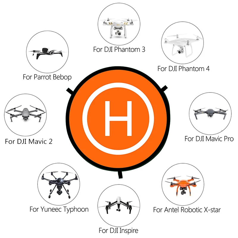 Складная посадочная площадка для DJI Mavic Air 2 55 см 75 аксессуары радиоуправляемых