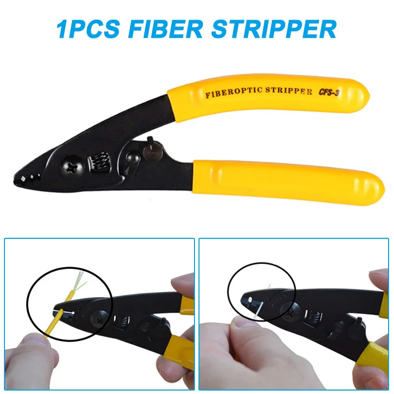 

1pcs Fiber Optic Stripper 3 Holes CFS-3 Double-nose Coating Pliers Upgraded Wire Cutters Pliers Electrician обжимные клещи