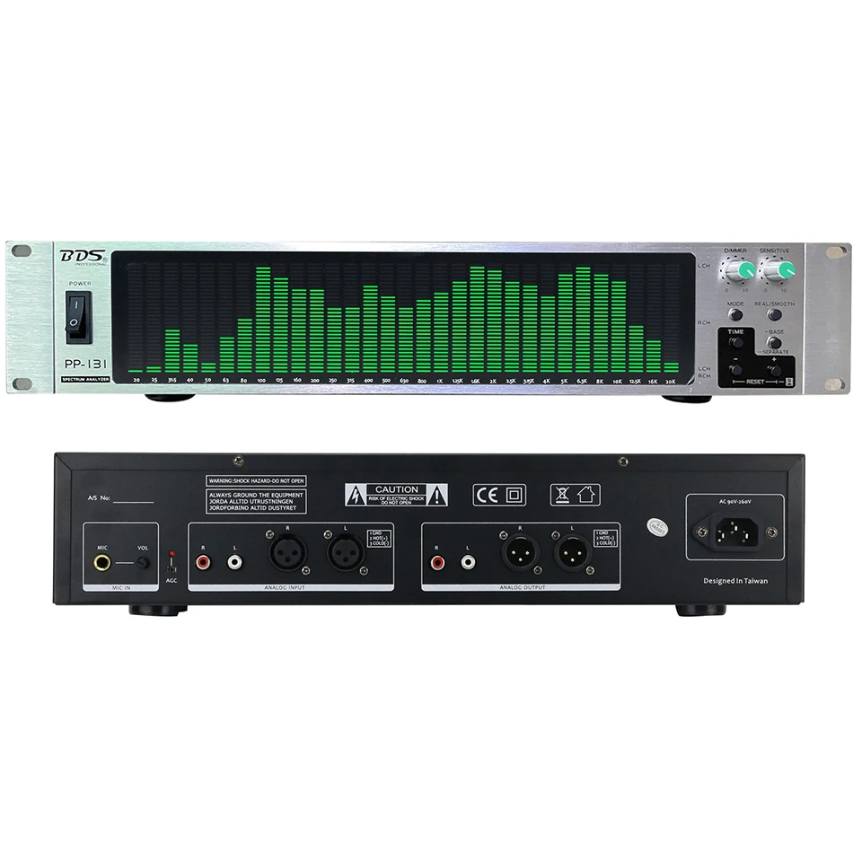 Дисплей для анализа спектра BDS с встроенным в стойку 2U эквалайзер усилитель