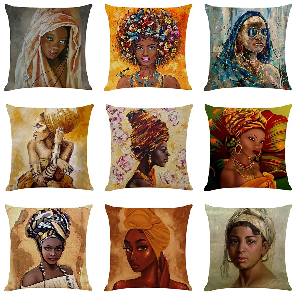 Женская наволочка в африканском стиле для домашнего декора декоративные