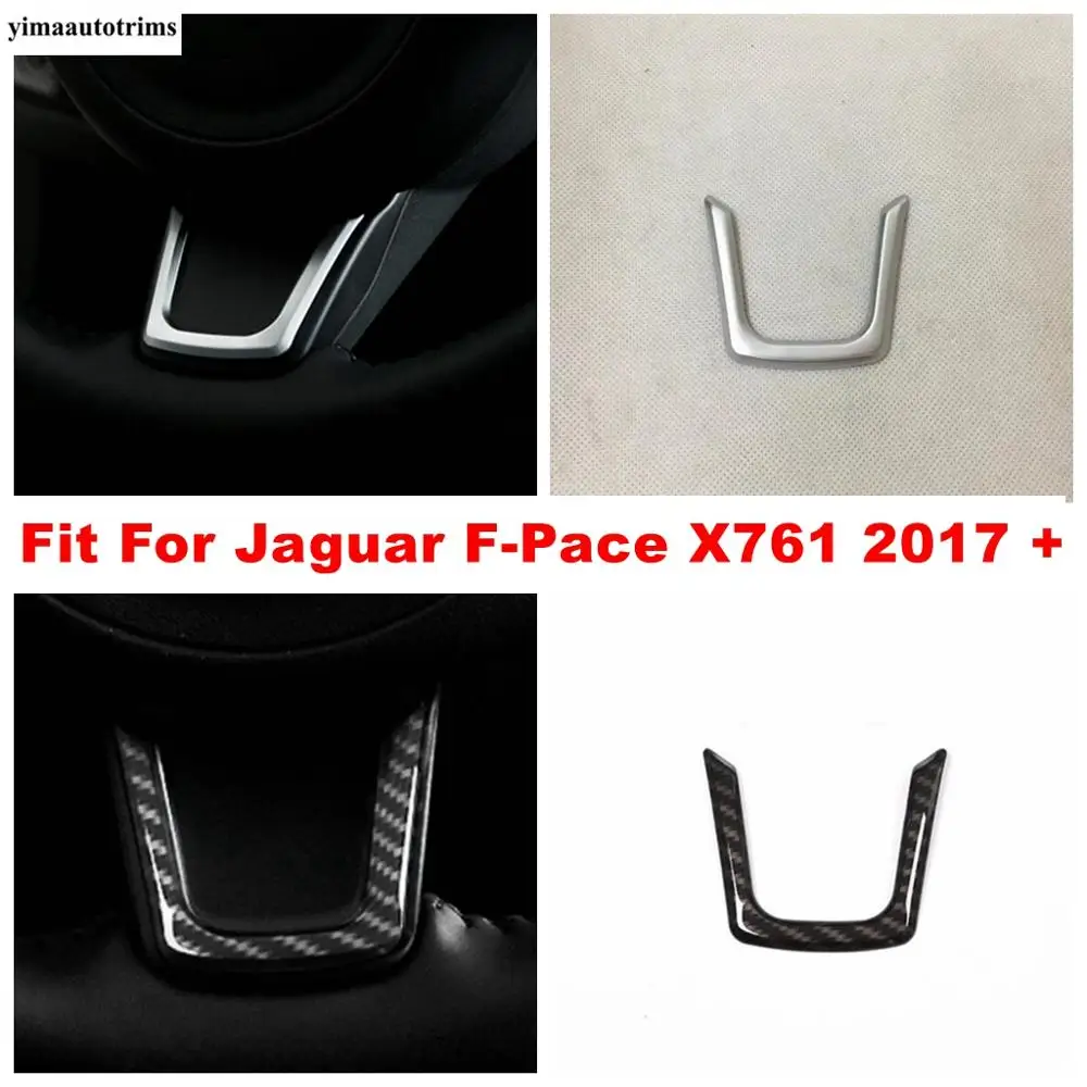 

Auto Steering Wheel U Shape Decoration Strip Cover Trim Fit For Jaguar F-Pace X761 2017 - 2020 ABS Matte / Carbon Fiber Look