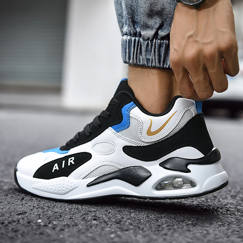 

2021 Autumn Winter Men Outdoor Casual Sport Basketball Shoes for Male High Top Breathable Air Cushion Running Original Sneaker