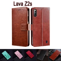 flip leather phone case for lava z2s cover wallet stand magnetic card protective etui book on lava le000z93p z2 s case bag