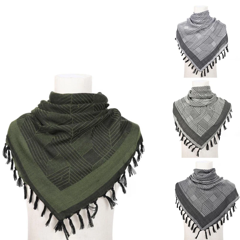 

Outdoor Arab Keffiyeh Shemagh Square Thickened Windproof Scarf For Desert Shawl Military Tactical Shemagh