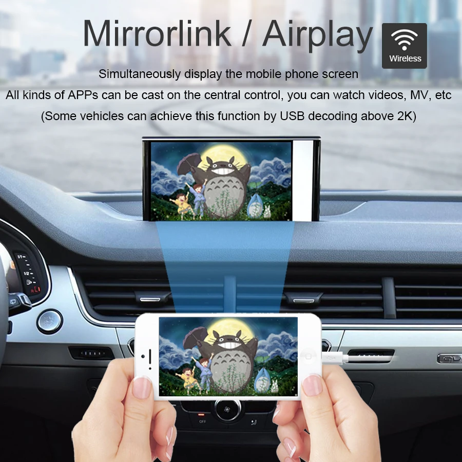Автомобильная обновленная аудио и Видеосистема Airplay беспроводная Автомагнитола