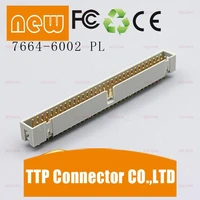 2pcslot 7664 6002pl 64pins connector 100 new and original