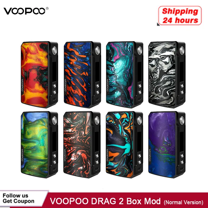 Stock Voopoo Drag 2 Platinum 177W Tc Box Mod Gene.Fit Chip Powered By Dual 18650 Battery Vape Vaporizer Electronic Cigarette | Электроника