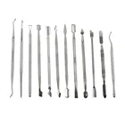 1 шт. двухстороннее серебряное приспособление для удаления кутикулы из нержавеющей стали для резки омертвевшей кожи пальцами маникюрные перемешивающие стержни толкатель для дизайна ногтей