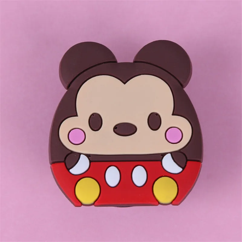 Милый круглый держатель для телефона с мультипликационным рисунком защитой от