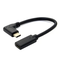 0 3 meters reversible design type c usb 3 1 90 degree male to usb c female extension data cable extender cord universal