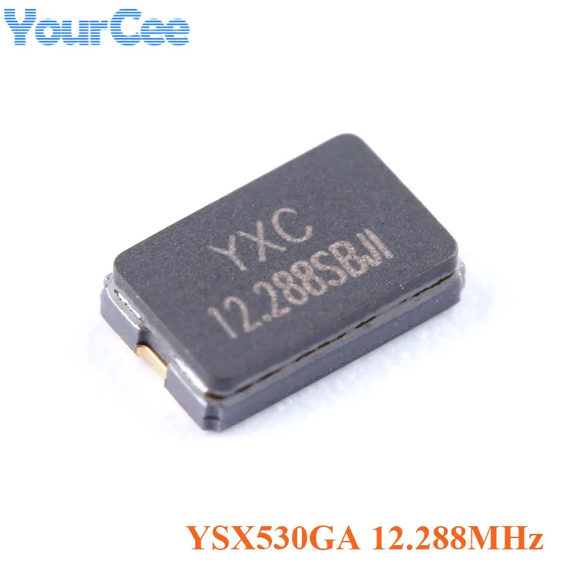 

10 шт., пассивные кристаллические осцилляторы 12,288 МГц YSX530GA SMD 12,288 M ± 10PPM 20pF X503212288MSB2GI
