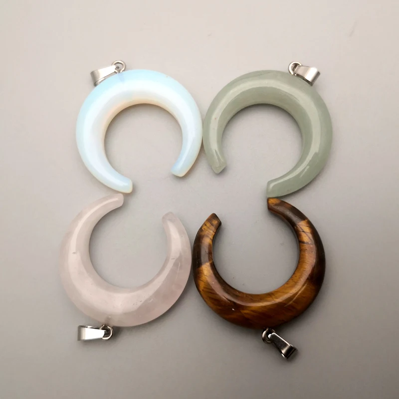 Женское Ожерелье-чокер из натурального камня цвета слоновой кости с подвеской в