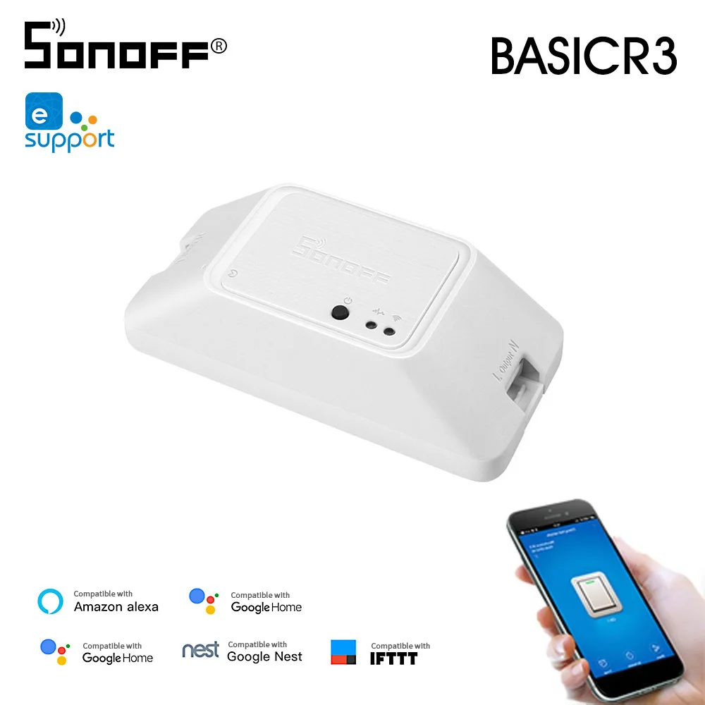 Умный переключатель SONOFF BASICR3 с поддержкой Wi Fi и таймером|Выключатели| |